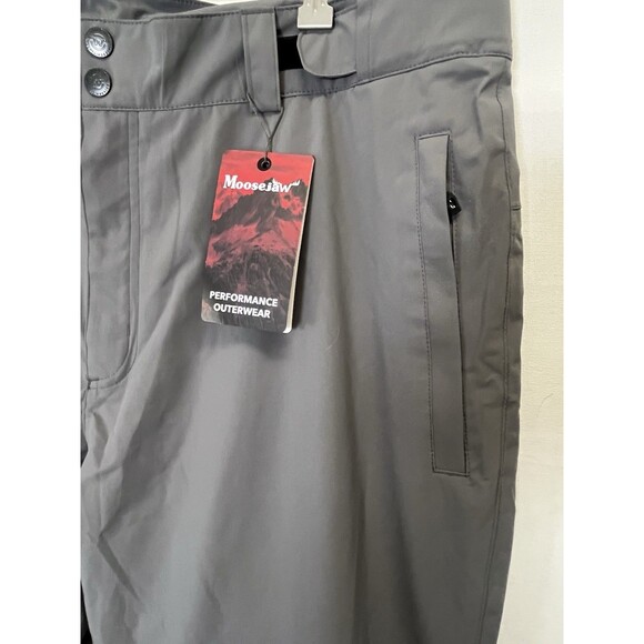 Moosejaw Men's Insulated Ski Pants Gray Snowboarding Winter Outdoor Gear - Picture 2 of 11